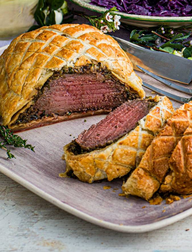 Tommy Banks' beef wellington with porcini sauce recipe | Sainsbury's ...