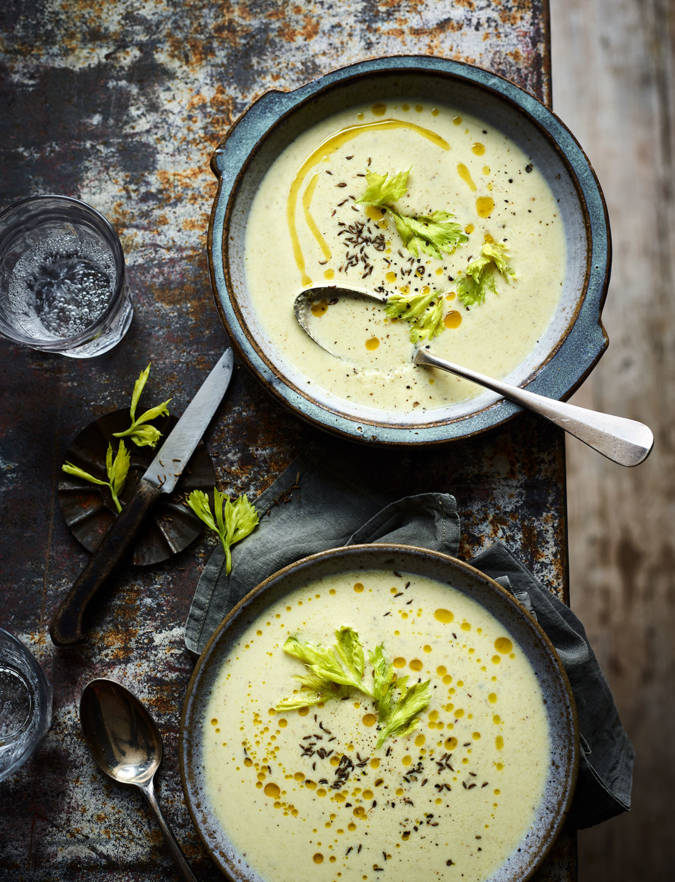 Roasted celery soup recipe | Sainsbury's Magazine