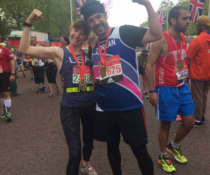 I ran the London marathon