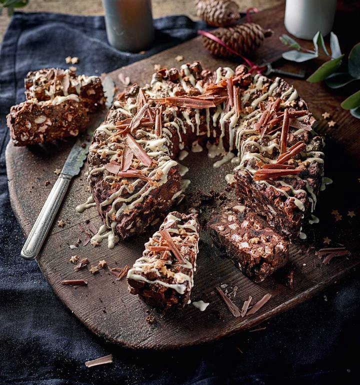 Rocky road wreath