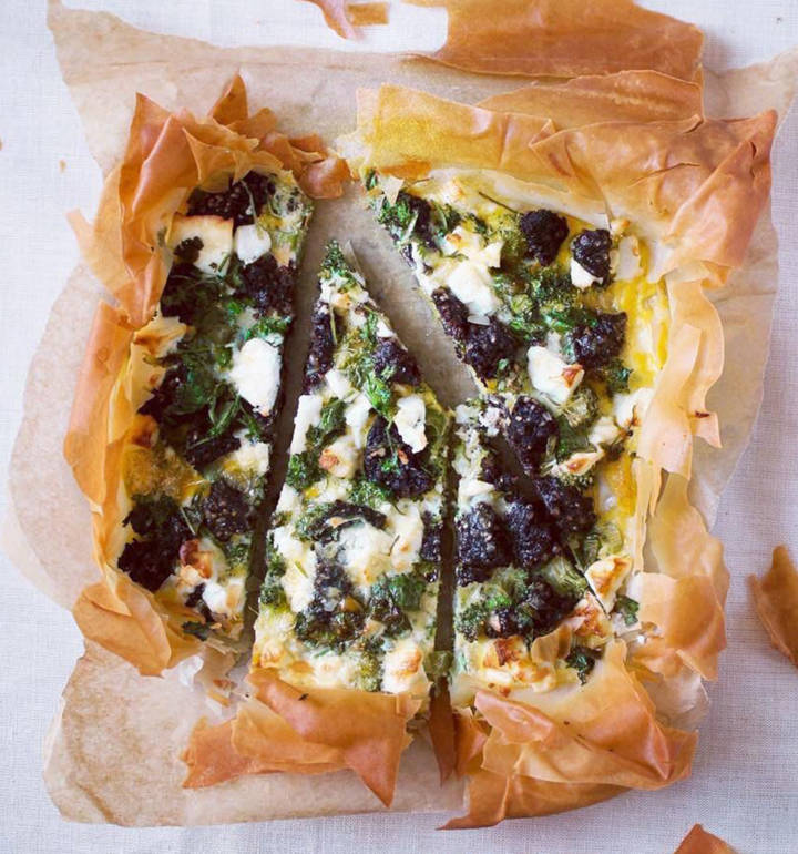 Sponsored: Crispy filo, feta and Clonakilty Blackpudding tart