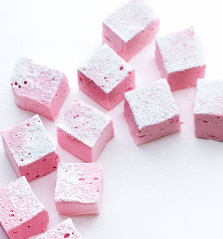Raspberry and Champagne marshmallows