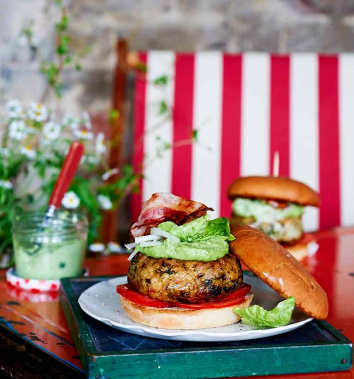 Tom Kerridge's Fish burgers with herb mayonnaise | Sainsbury`s Magazine