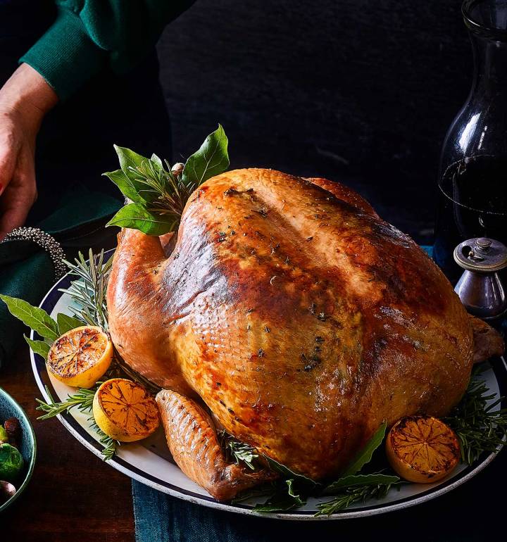 Rosemary & lemon butter-roasted turkey recipe | Sainsbury`s Magazine