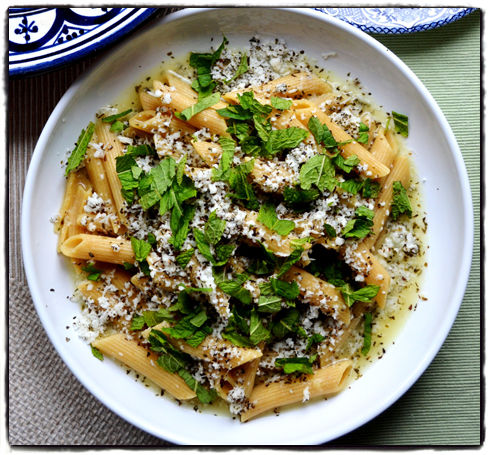 September's winning reader recipe - Halloumi pasta with mint and lemon |  Sainsbury`s Magazine